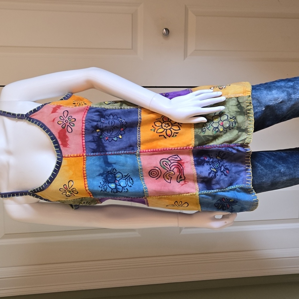 Rising International Multicolor Ohm Symbolic Tank Top